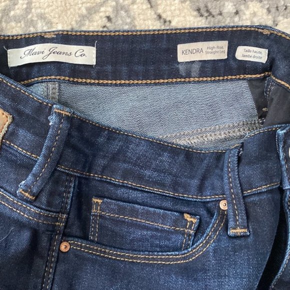 2/$30 Mavi Kendra High Rise Straight Leg Blue Jeans size 26 - Picture 4 of 12